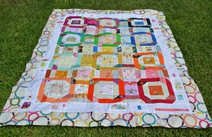 Finished quilt top. 